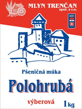 Pšeničná múka polohrubá výberová T400 1kg