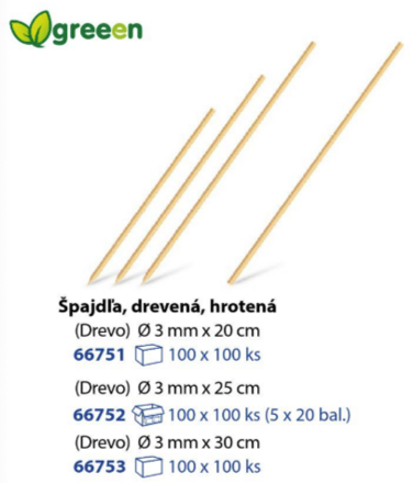 Špajdľa hrotená 3mm x 25cm