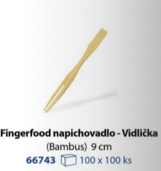 Fingerfood  napichovadlo vidlička 9cm