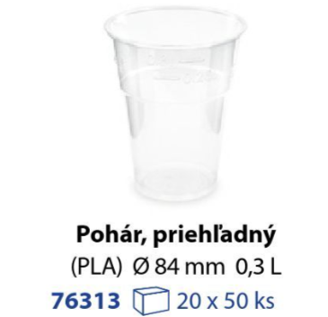 Pohár BIO 0,3L