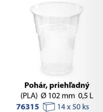 Pohár BIO 0,5L