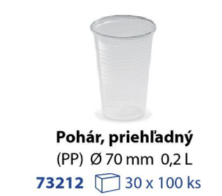 Pohár PP 0,2L