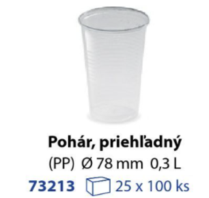 Pohár PP 0,3L