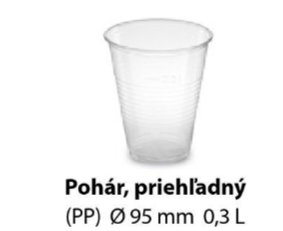 Pohár z PET 0,3L