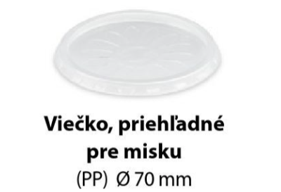 Viečko priehľadné 