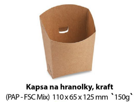 Kapsa na hranolky kraft 150g