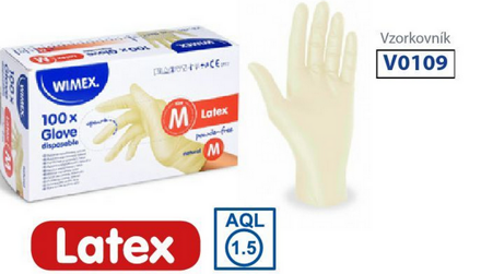 Rukavice latexové  S, M, L