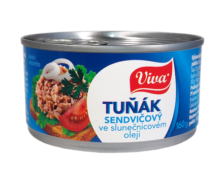VIVA Tuniak v slnečnicovom oleji 160g