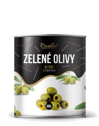 BASSTA Zelené olivy bez kôstky 3kg