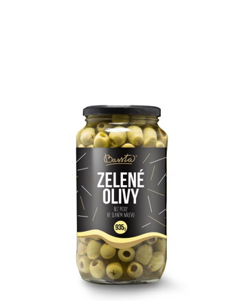BASSTA Zelené olivy bez kôstky 935g
