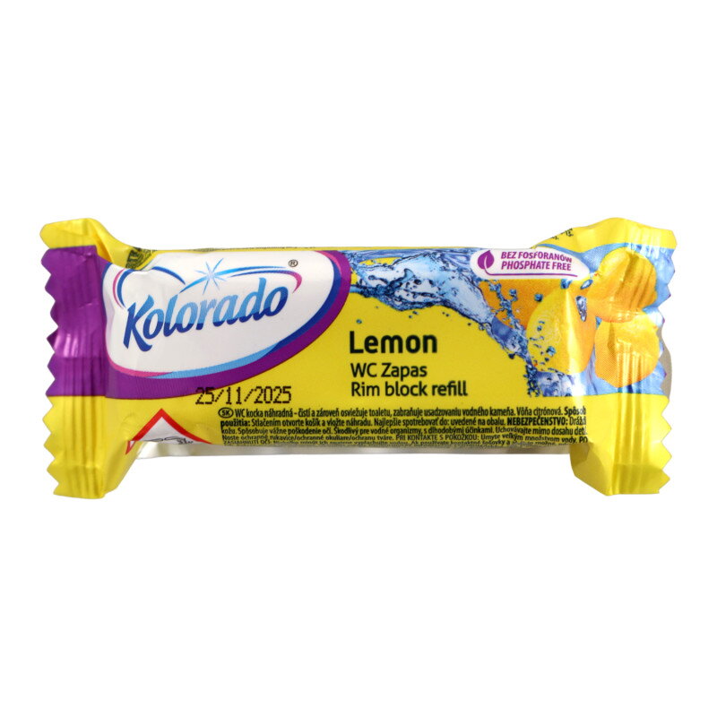 WC kocka náhradná KOLORADO lemon 40g WC kocka náhradná KOLORADO lemon 40g