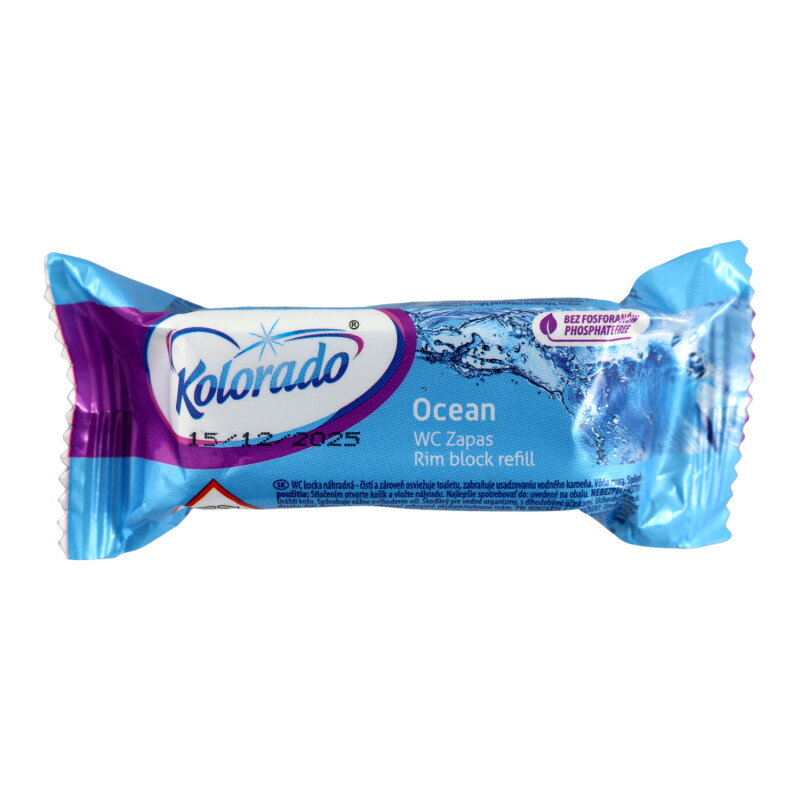 WC kocka náhradná KOLORADO oceán 40g WC kocka náhradná KOLORADO oceán 40g