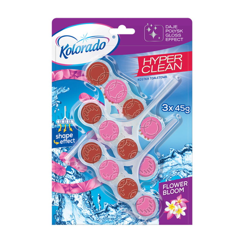 WC blok Kolorado Hyper Clean FLOWER BLOOM 3x45g WC blok Kolorado Hyper Clean FLOWER BLOOM 3x45g