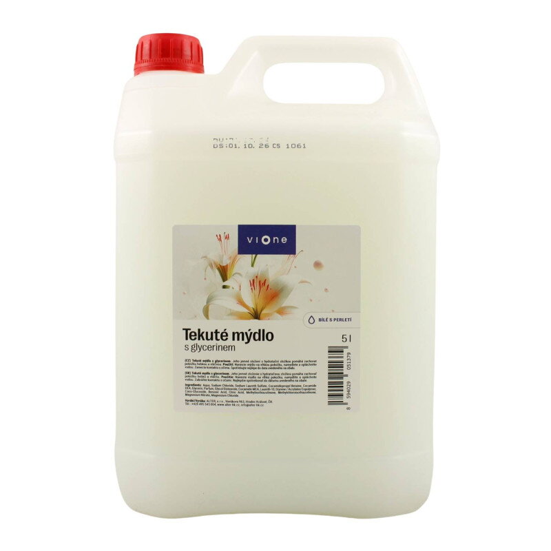 VIONE TEKUTÉ MYDLO s bielou perleťou 5L