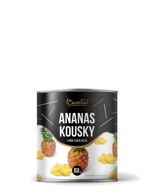 BASSTA Ananás kocky  850g