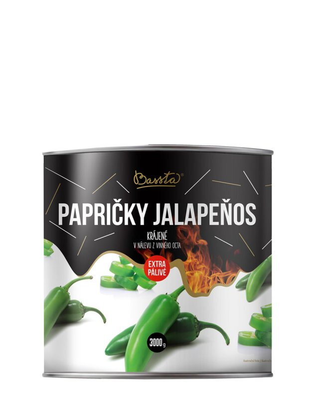 BASSTA Jalapeňo papričky krájané 3kg