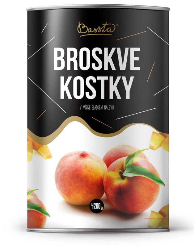 BASSTA Broskyňe kocky 4 kg 