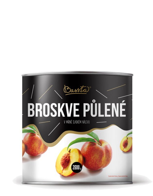 BASSTA Broskyňe polené lúpané 2650g