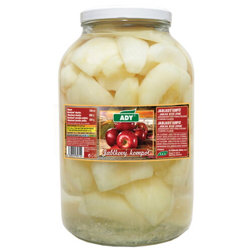 Kompót jablčné štvrtky 3,5kg 