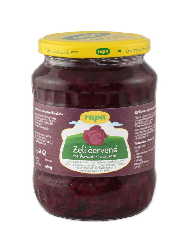RAPA Kapusta červená krájaná 680g