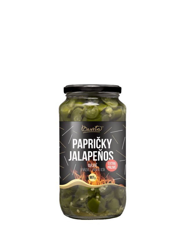 BASSTA Jalapeňo papričky krájané 960g