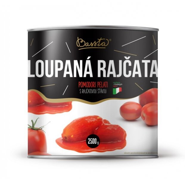 BASSTA Rajčiny celé lúpané 2,5kg