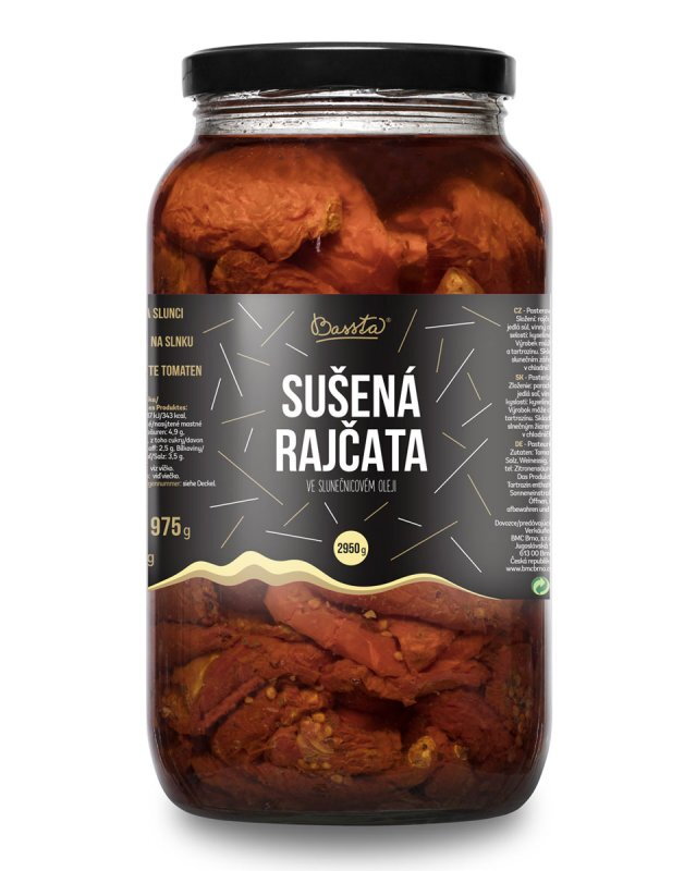 BASSTA Rajčiny sušené v slnečnicovom oleji 2950g