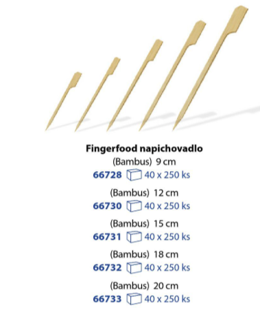 Fingerfood napichovadlo bambus 20cm