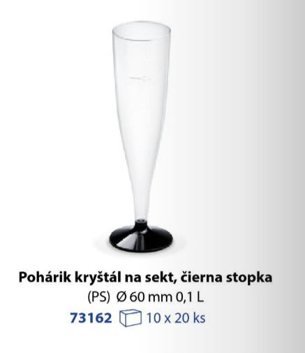 Pohár na sekt 0,1L
