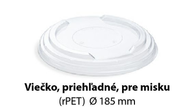 Viečko pre misku kraft 1,1L