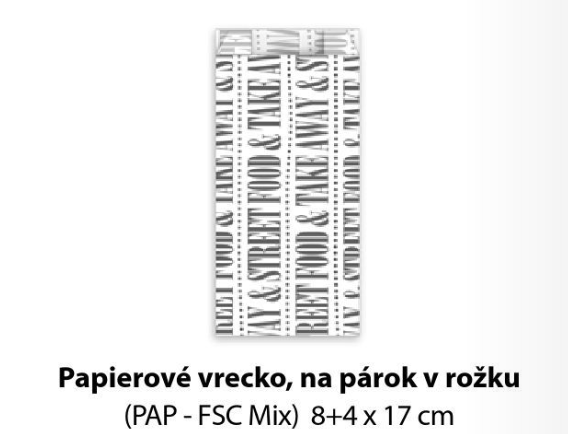 Vrecko na párok v rožku