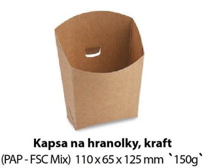 Papierový obal na hranolky ENJOY L