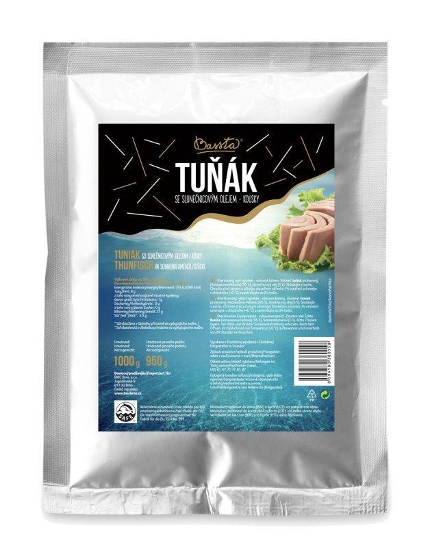 BASSTA Tuniak v slnečnicovom oleji  1kg