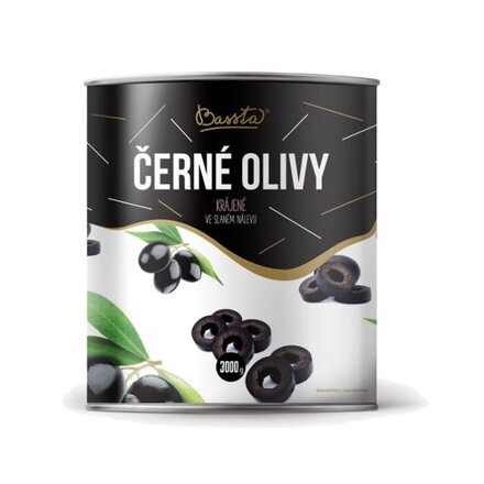 BASSTA Čierne olivy bez kôstky 3kg