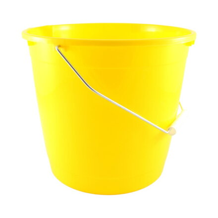 Vedro okrúhle, plastové – žlté 10l