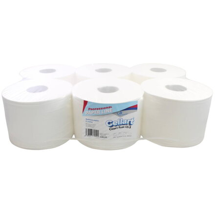 Toaletný papier JUMBO Ø 19cm – CELLART Craft Soft Flex, 207m (6ks)