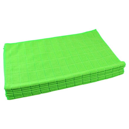 Utierka z mikrovlákna podlahová KARO zelená 1ks, 50 x 60 cm