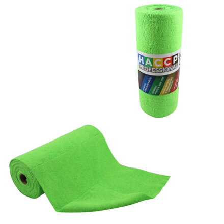 Utierka z mikrovlákna v rolke 40 ks 30x30 zelená