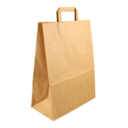 Papierová taška hnedá s papierovým uchom 32x16x42cm - 50ks