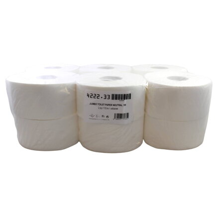 Toaletný papier JUMBO Ø​ 19 CM, 100% cel., 2 vrstvový, 110 M - 12 ks