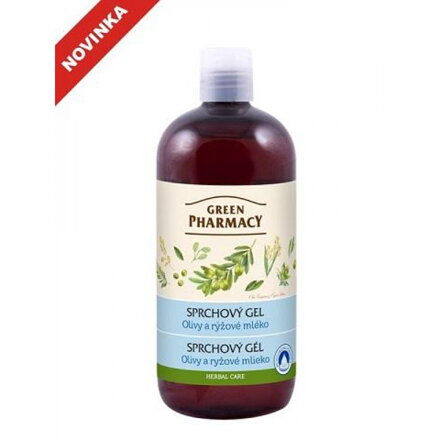 Green Pharmacy sprchový gél 500 ml - Olivy a ryžové mlieko