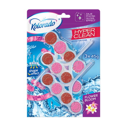 WC blok Kolorado Hyper Clean FLOWER BLOOM 3x45g
