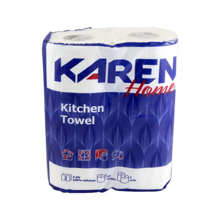 Papierové utierky 2 vrst. KAREN HOME (2ks)