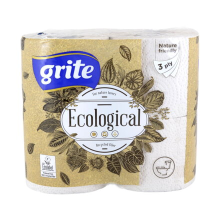 Toaletný papier 3vrst. Ecological 4 ks