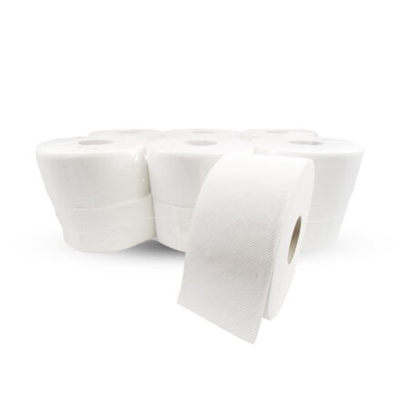 Toaletný papier JUMBO Ø 19 CM,2 vrst., 100 M (12ks) TISSUE