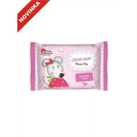 Pink Elephant krémové mydlo pre dievčatá 90g