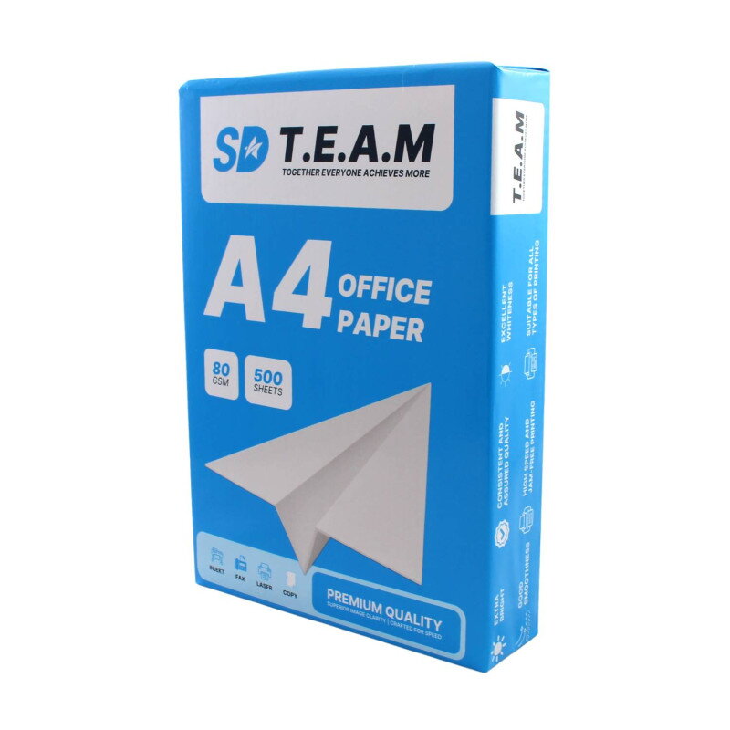 Kancelársky papier SD T.E.A.M A4 80g 500 listov Kancelársky papier SD T.E.A.M A4 80g 500 listov