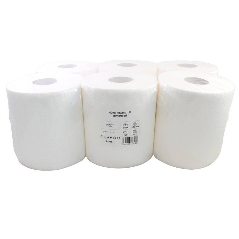 Papierové utierky PREMIUM rolované HRUBŠIE a  PERFOROVANÉ MAXI s Ø 19 CM, 100 M