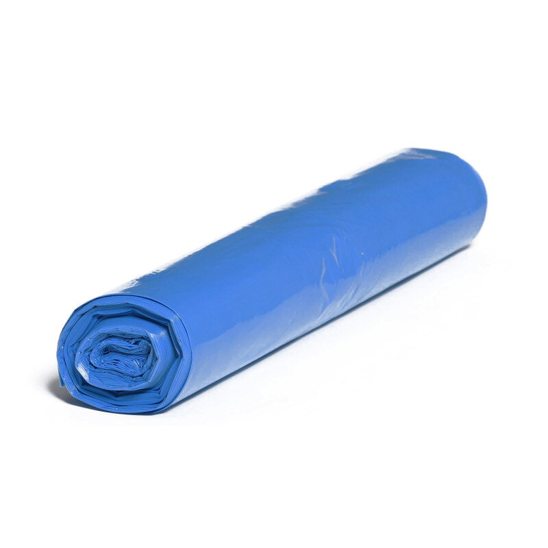 LDPE vrecia modré 60l, 25ks, typ 40, 30 my, 600x700mm