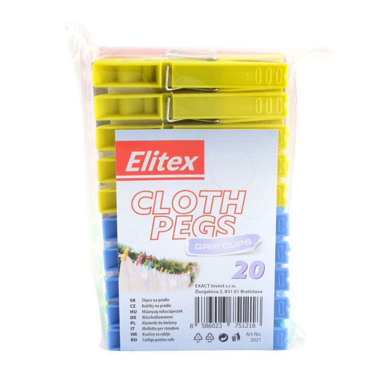 Štipce na bielizeň ELITEX 20 ks Štipce na bielizeň ELITEX 20 ks